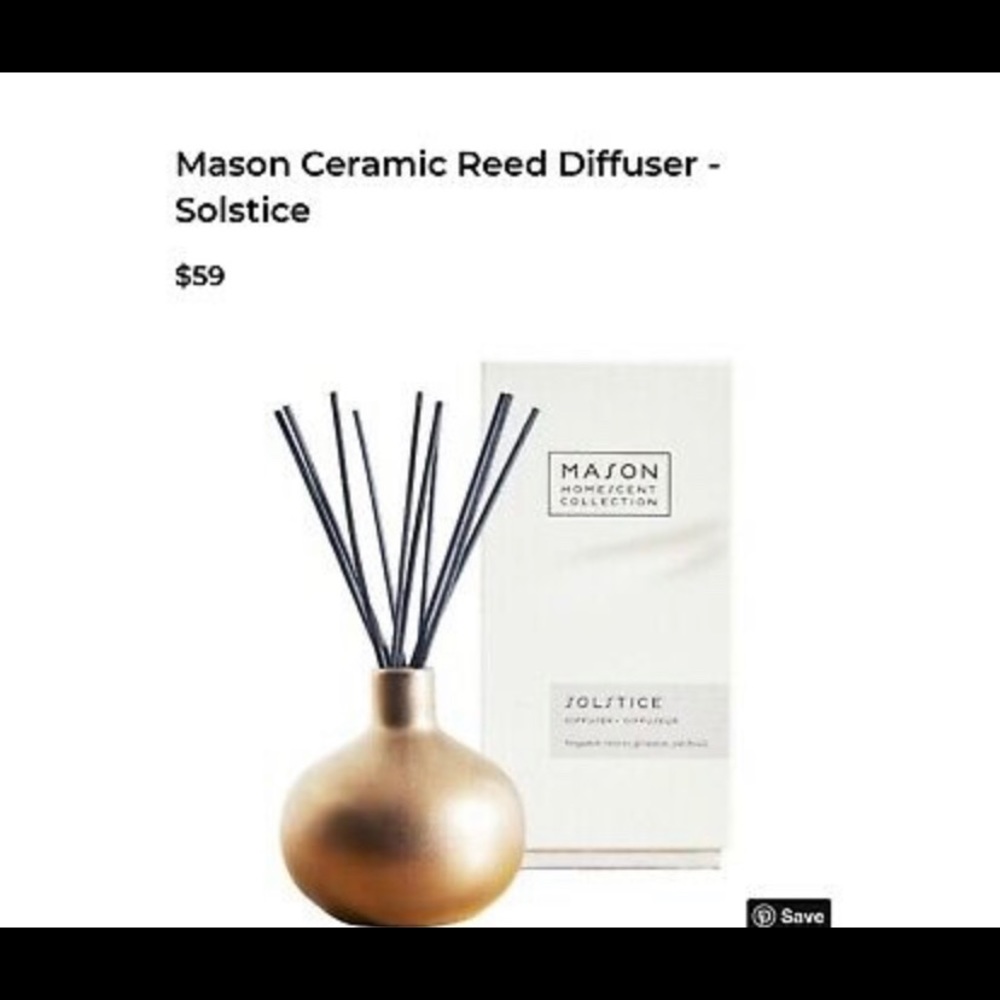 Pottery Barn Mason Solstice Diffuser
